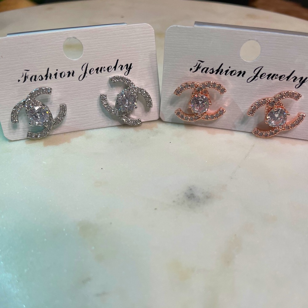 Designer inspired stud earrings